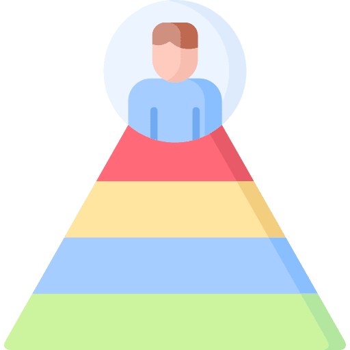 Pyramid business and finance finance and business career icon