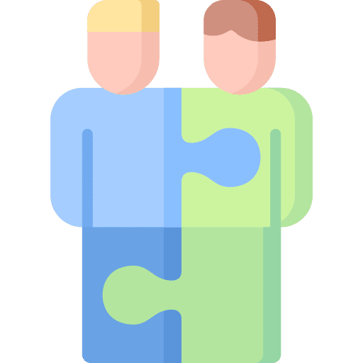 Teamwork networking business and finance collaboration icon