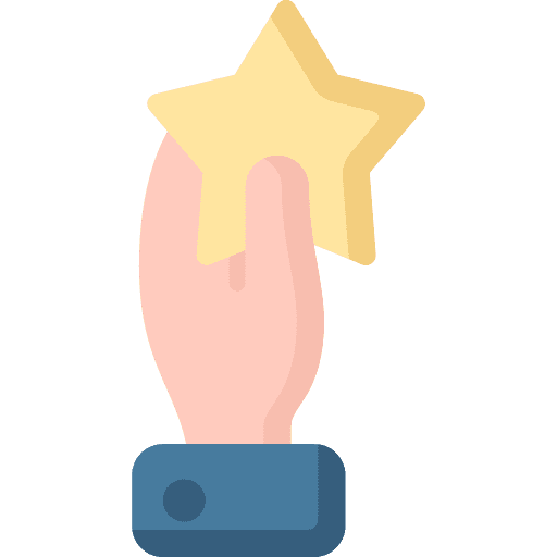 Rating feedback hand rating icon