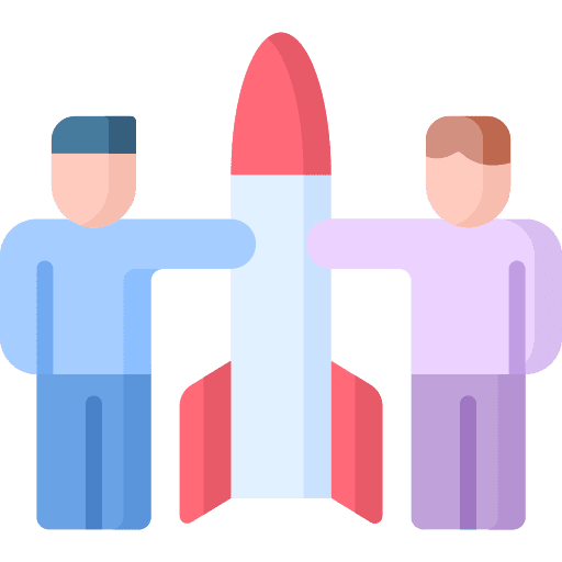 Startup idea project team icon