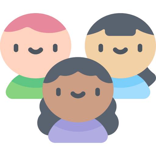 People personal three people accompaniment icon
