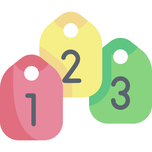 Stationery education order labels icon