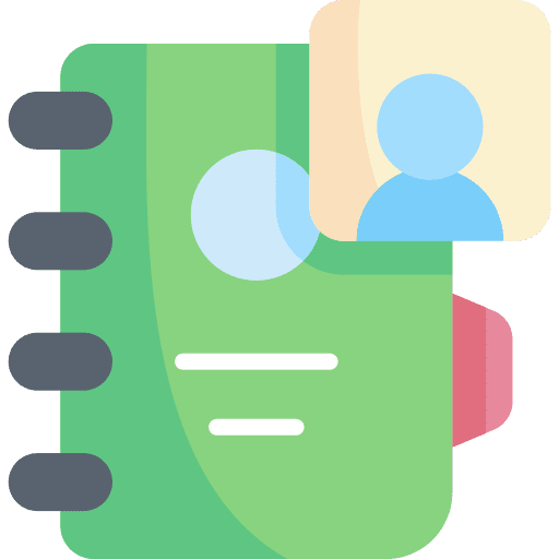 Agenda communications notebook book icon Agenda communications notebook book icon