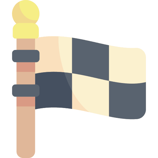 Checkered flag race finish checkered icon Checkered flag race finish checkered icon