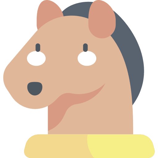 Strategy chess business horse icon Strategy chess business horse icon