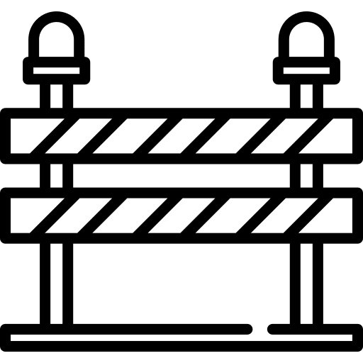 Barrier traffic traffic barrier under construction icon