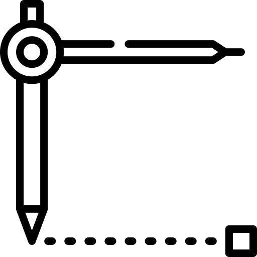 Compass drawing tools and utensils measure icon Compass drawing tools and utensils measure icon