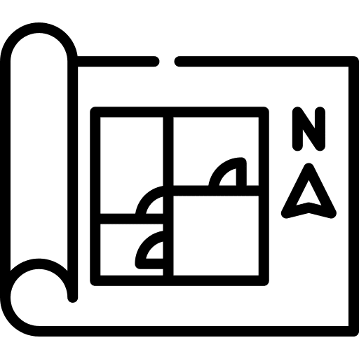 Plan orientation art and design maps and location icon Plan orientation art and design maps and location icon