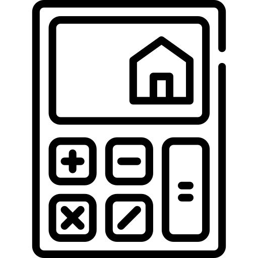 Cost real estate house business and finance icon Cost real estate house business and finance icon