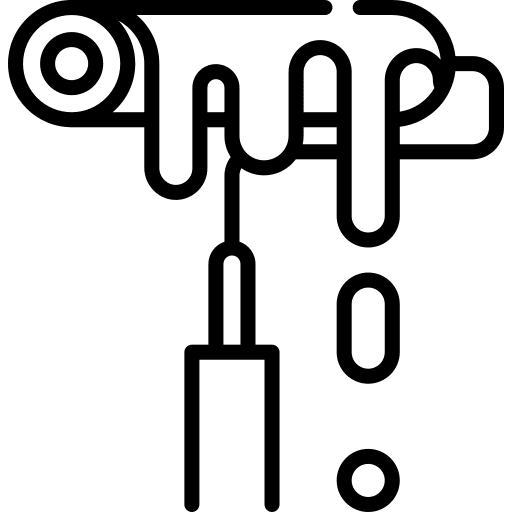 Paint construction and tools painting roller icon Paint construction and tools painting roller icon