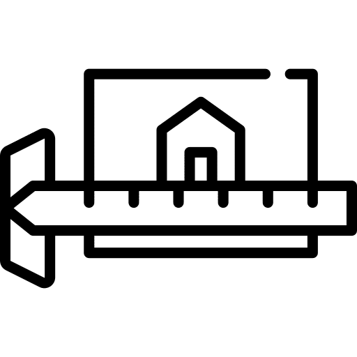 Ruler architecture ruler improvement icon Ruler architecture ruler improvement icon