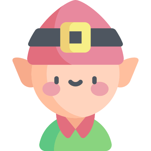 Elf dwarf avatar merry christmas icon