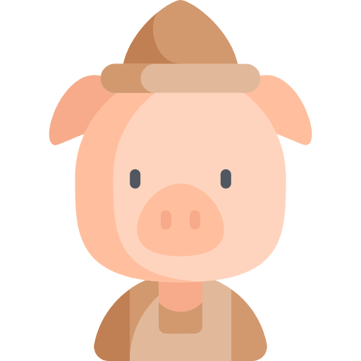 Pig fairy tale pig legend icon