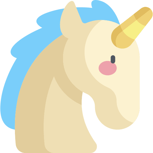 Unicorn cultures legend fairy tale icon