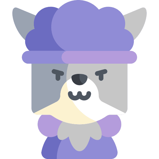 Wolf fairy tale avatar little red riding hood icon