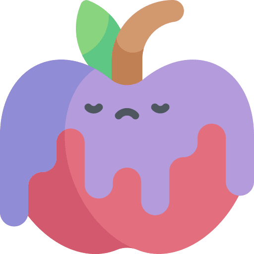 Poisonous halloween food poison icon