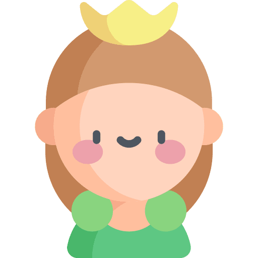 Queen princess party woman icon