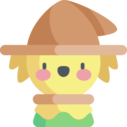 Scarecrow folklore fairytale halloween icon