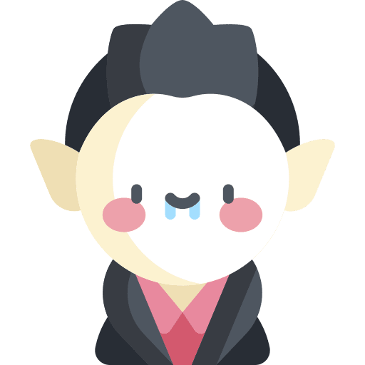 Vampire dracula character halloween icon