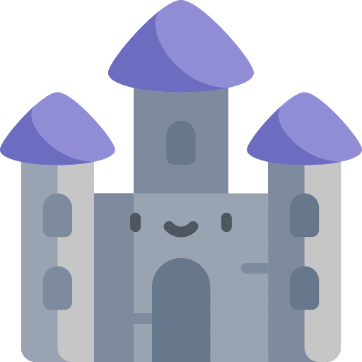 Castle ancient building medieval icon