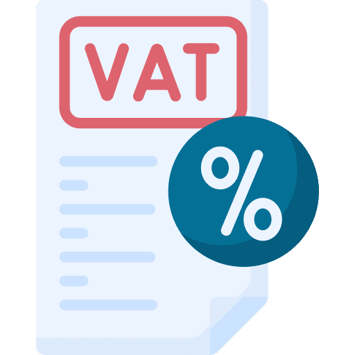 Vat business and finance vat payment icon