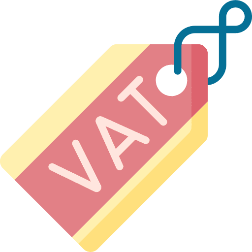 Vat label vat payment icon