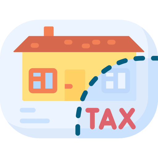 Property tax real estate property icon