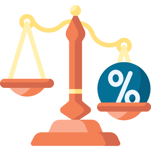 Scale scale percent law icon