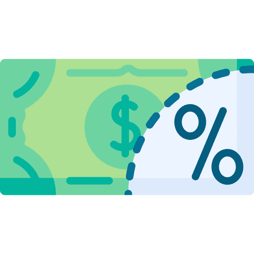 Cash dollar bill money icon