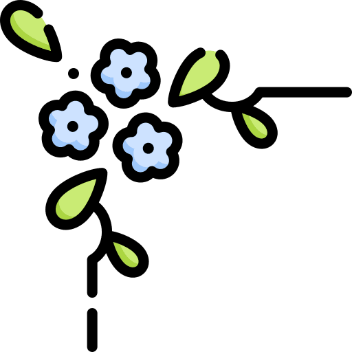 Hydrangea nature art and design art icon