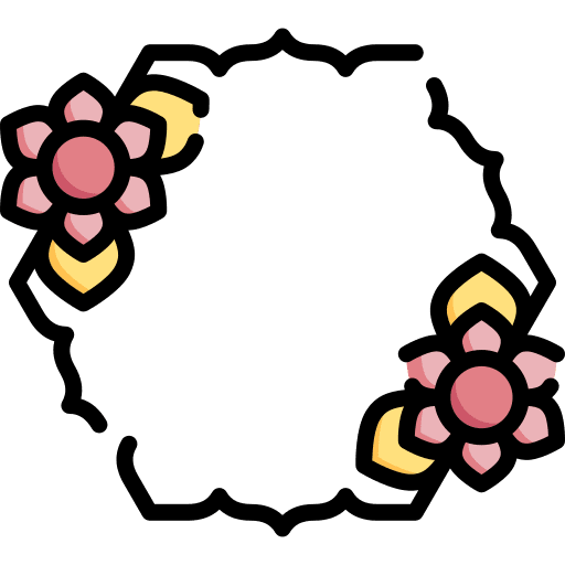 Lotus art flower design frame icon Lotus art flower design frame icon