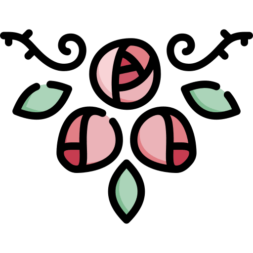 Rose nature flower design rose icon