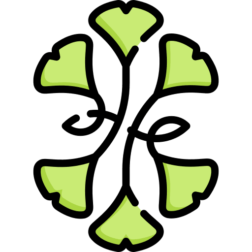 Gingko nature floral design art and design icon Gingko nature floral design art and design icon