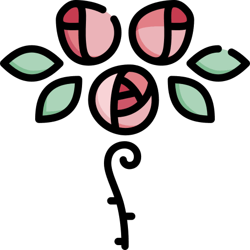 Rose nature flower design rose icon Rose nature flower design rose icon