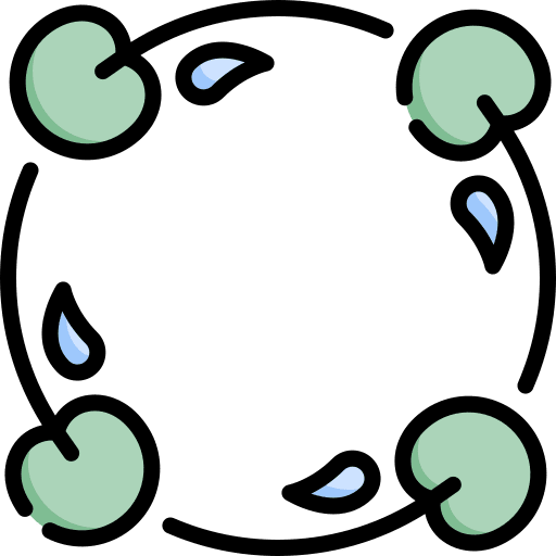 Water lily frame floral design nature icon Water lily frame floral design nature icon