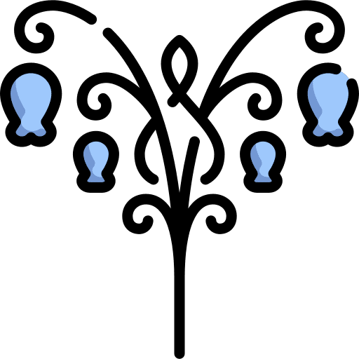 Bluebell floral design bluebell art icon Bluebell floral design bluebell art icon