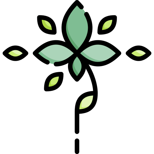 Leaves nature flower design art icon Leaves nature flower design art icon