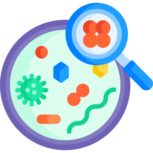 Bacteria microbiology microorganism cell icon