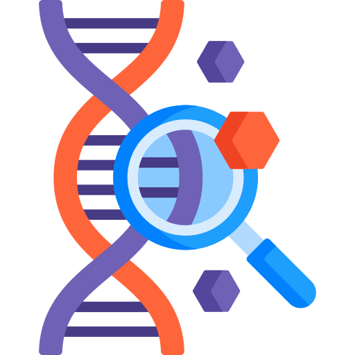 Genetics dna genetics biology icon