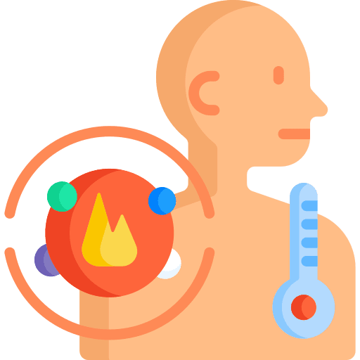 Metabolism biology healthcare and medical education icon