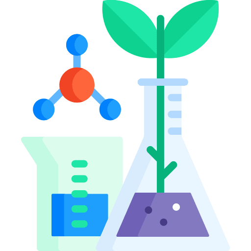 Test experiment education plant icon