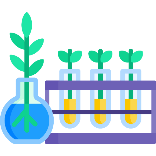 Botany biotechnology biochemistry education icon