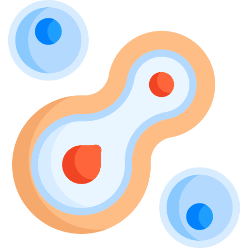 Cell division cytology vaccine human organs icon