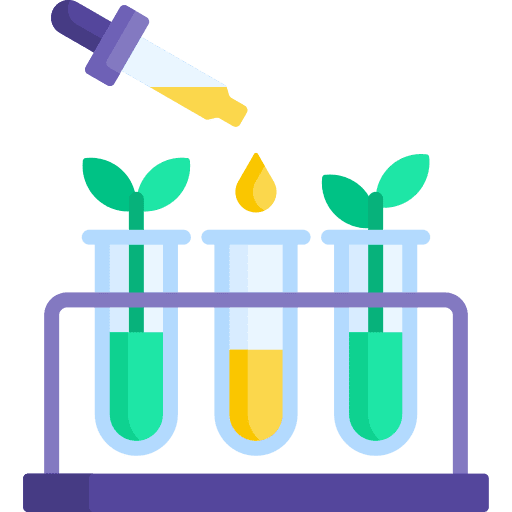 Experiment test tube experiment plant icon