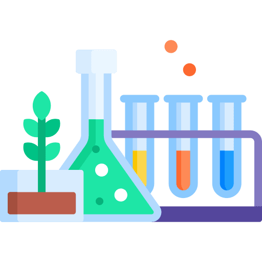 Laboratory test tube flask education icon