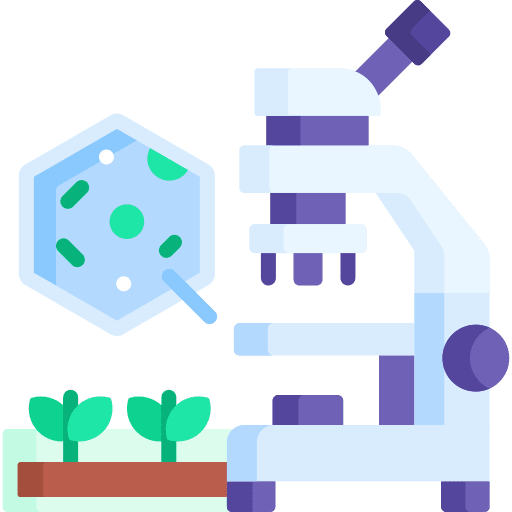 Microscope laboratory lab scientific icon