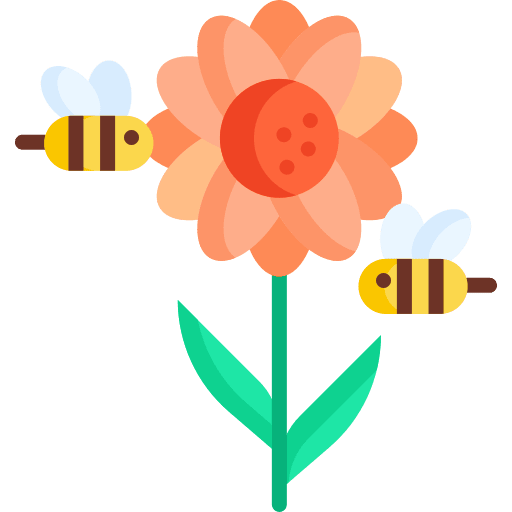 Symbiosis symbiosis sunflower bees icon