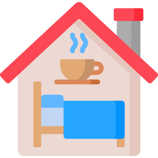 B&b b&b dining bed and breakfast icon