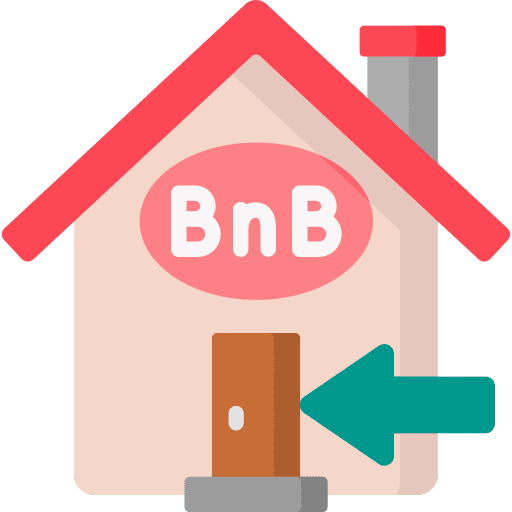 Check in b&b check in travel icon