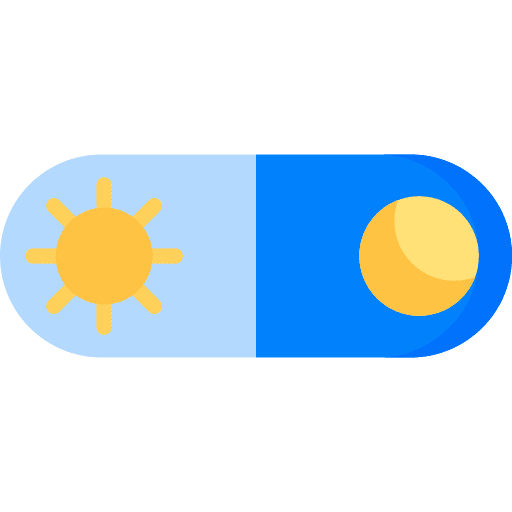 Day and night day and night moon sun icon